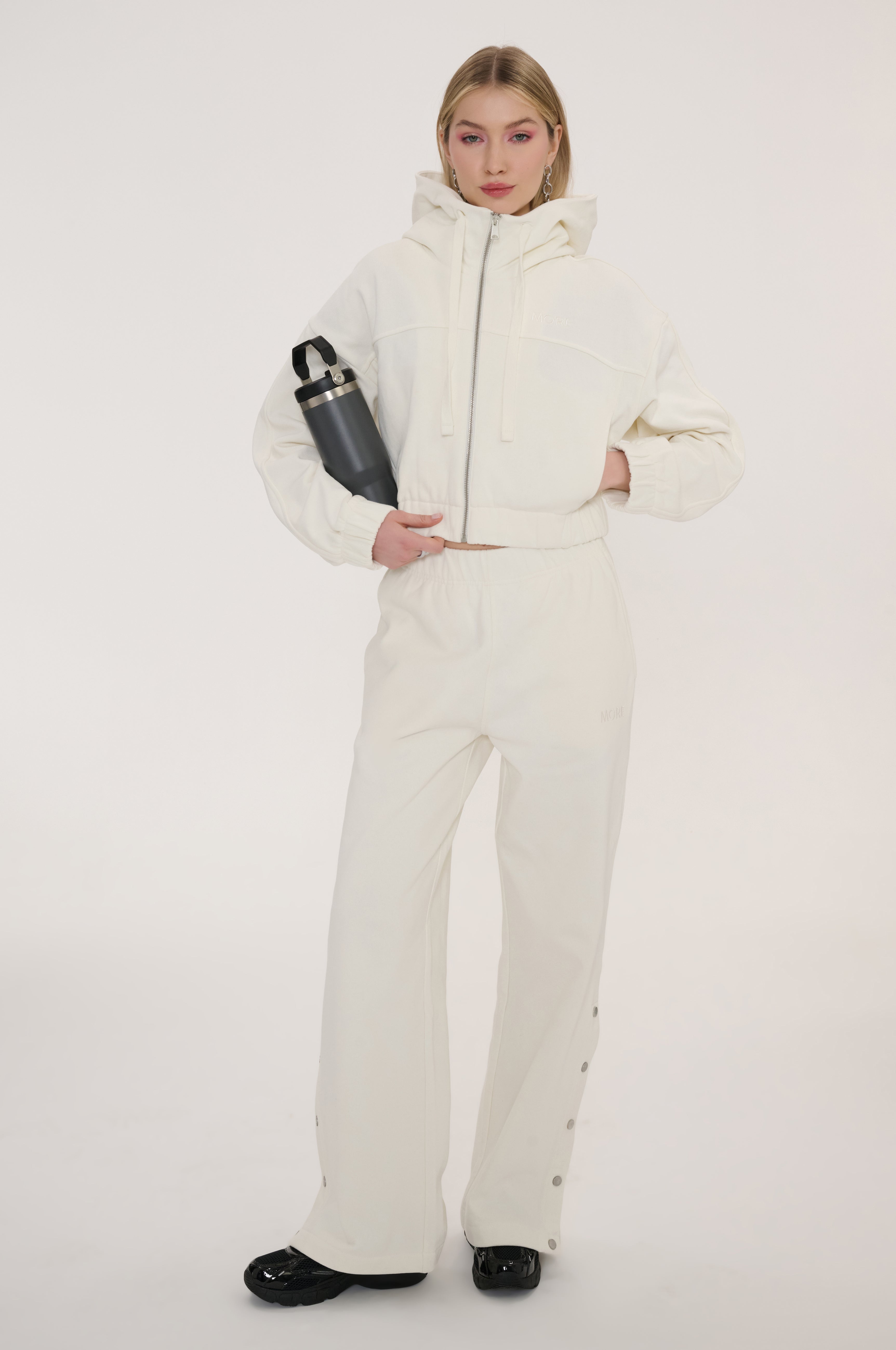 Indo Full Zip Crop Hoody