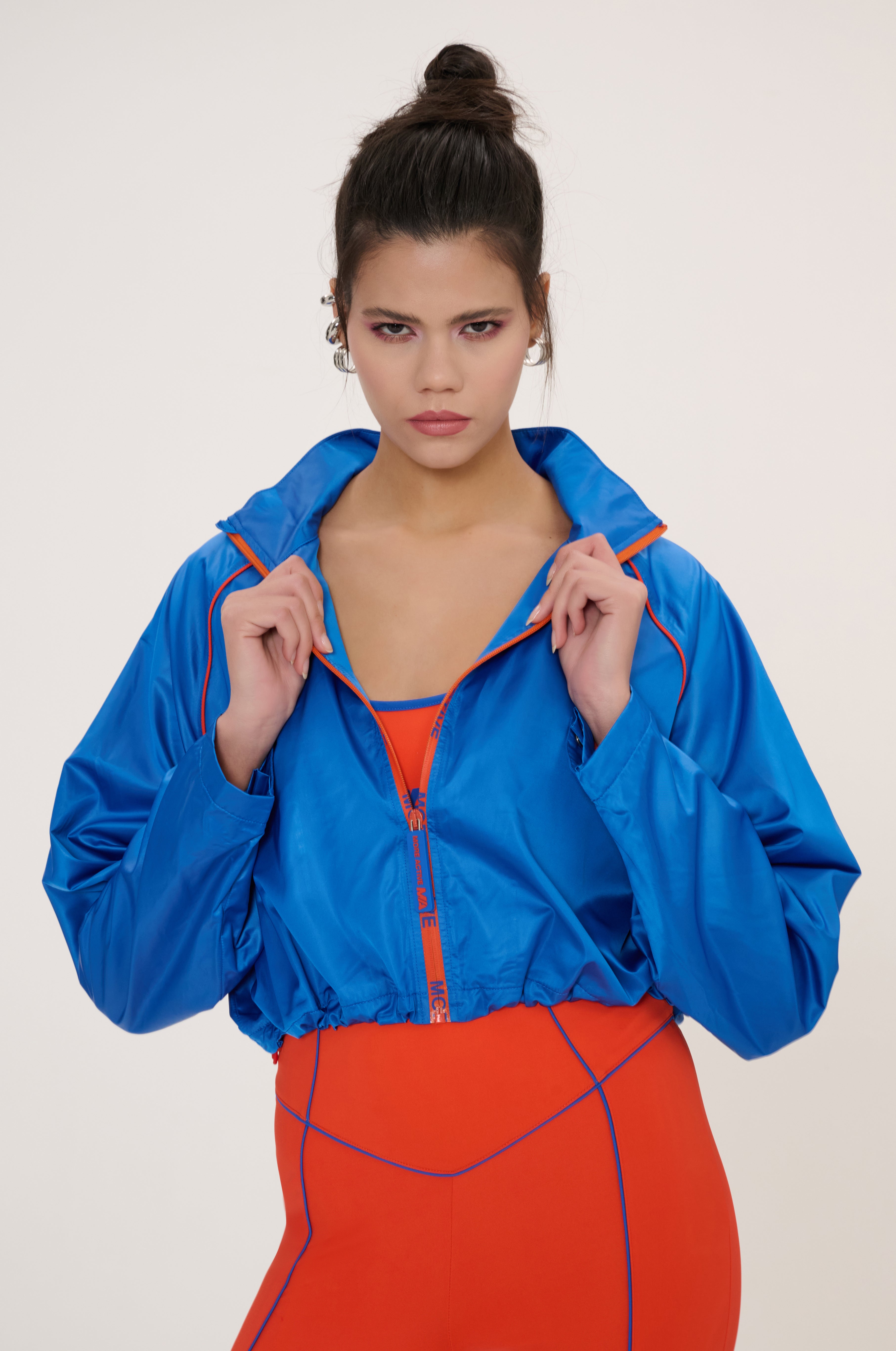 İstanbul Crop Lightweight Full Zip Jacket