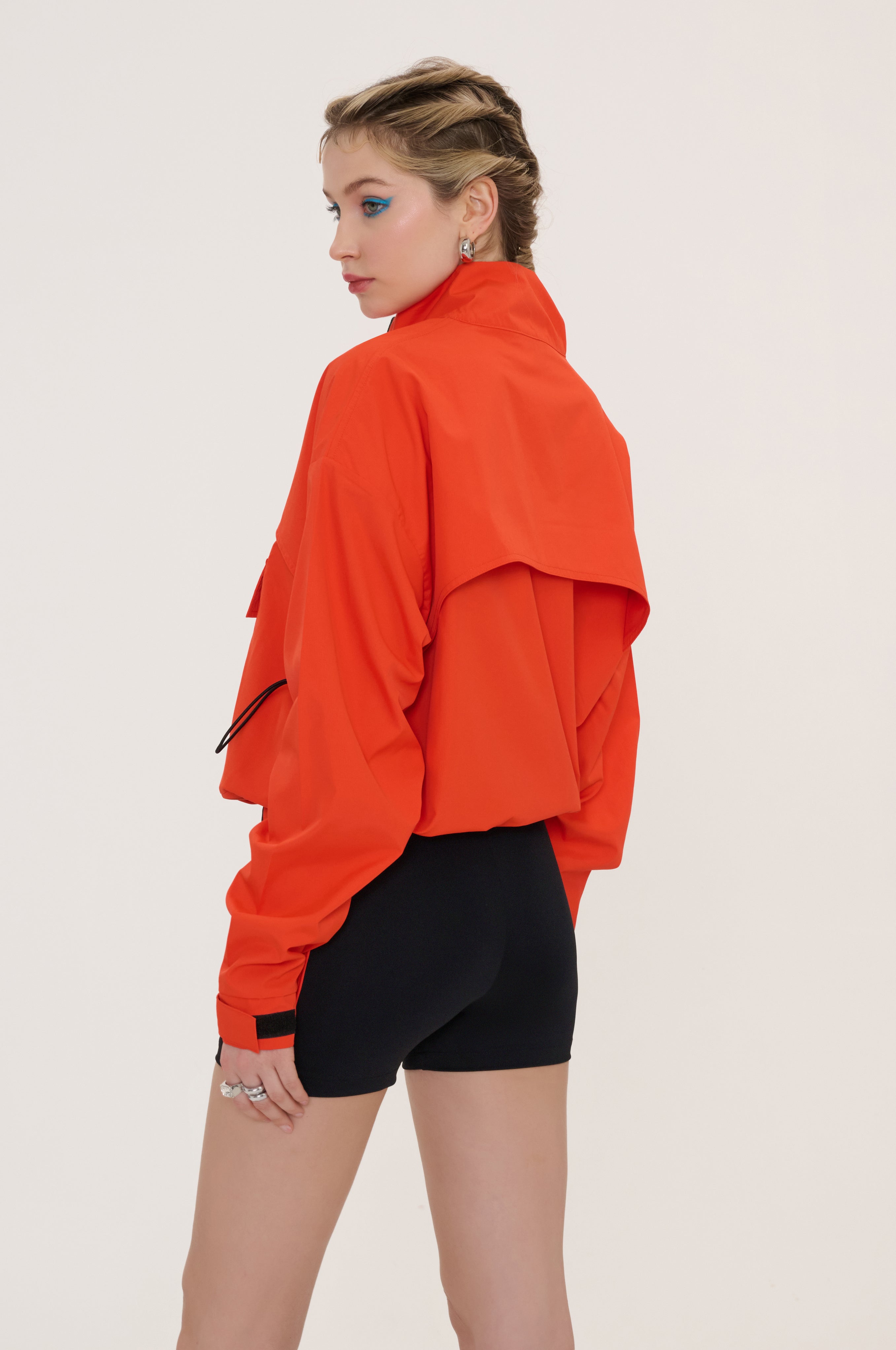 Bodrum Funnel Neck Long Sleeve Windbreaker