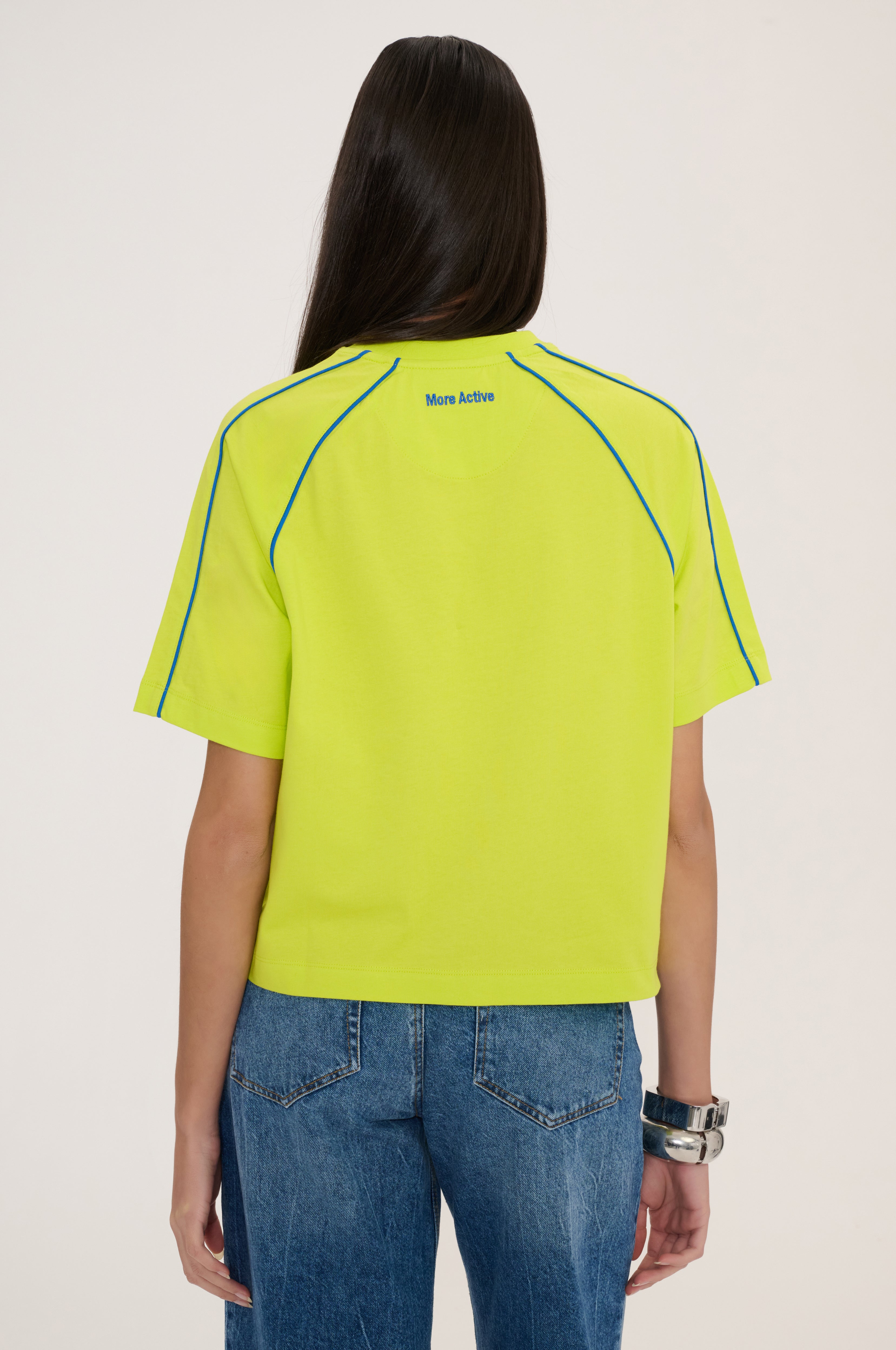 Basil Tee Crewneck Short Sleeve Cropped T-Shirt