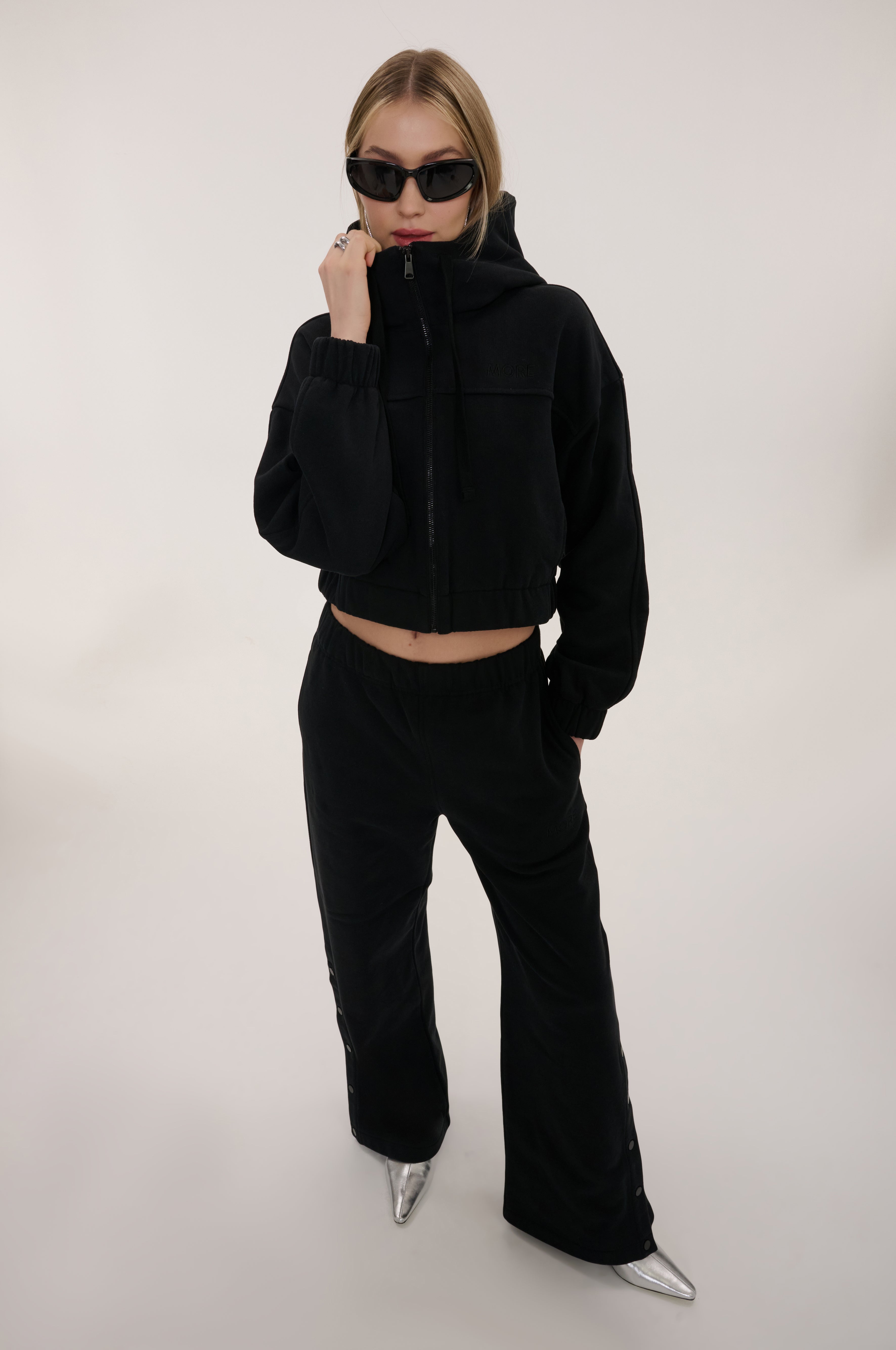 Indo Full Zip Crop Hoody