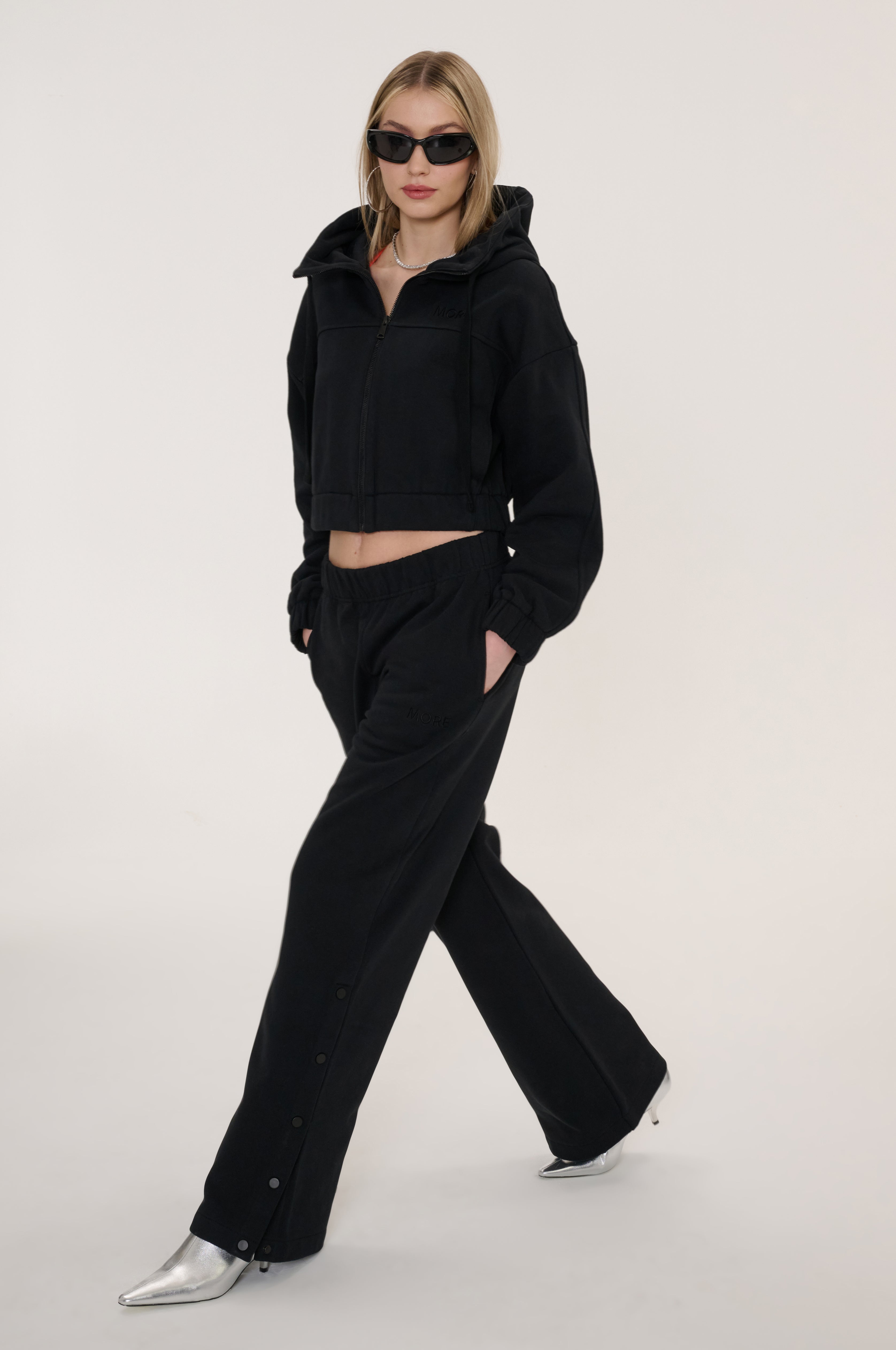 Indo Full Zip Crop Hoody