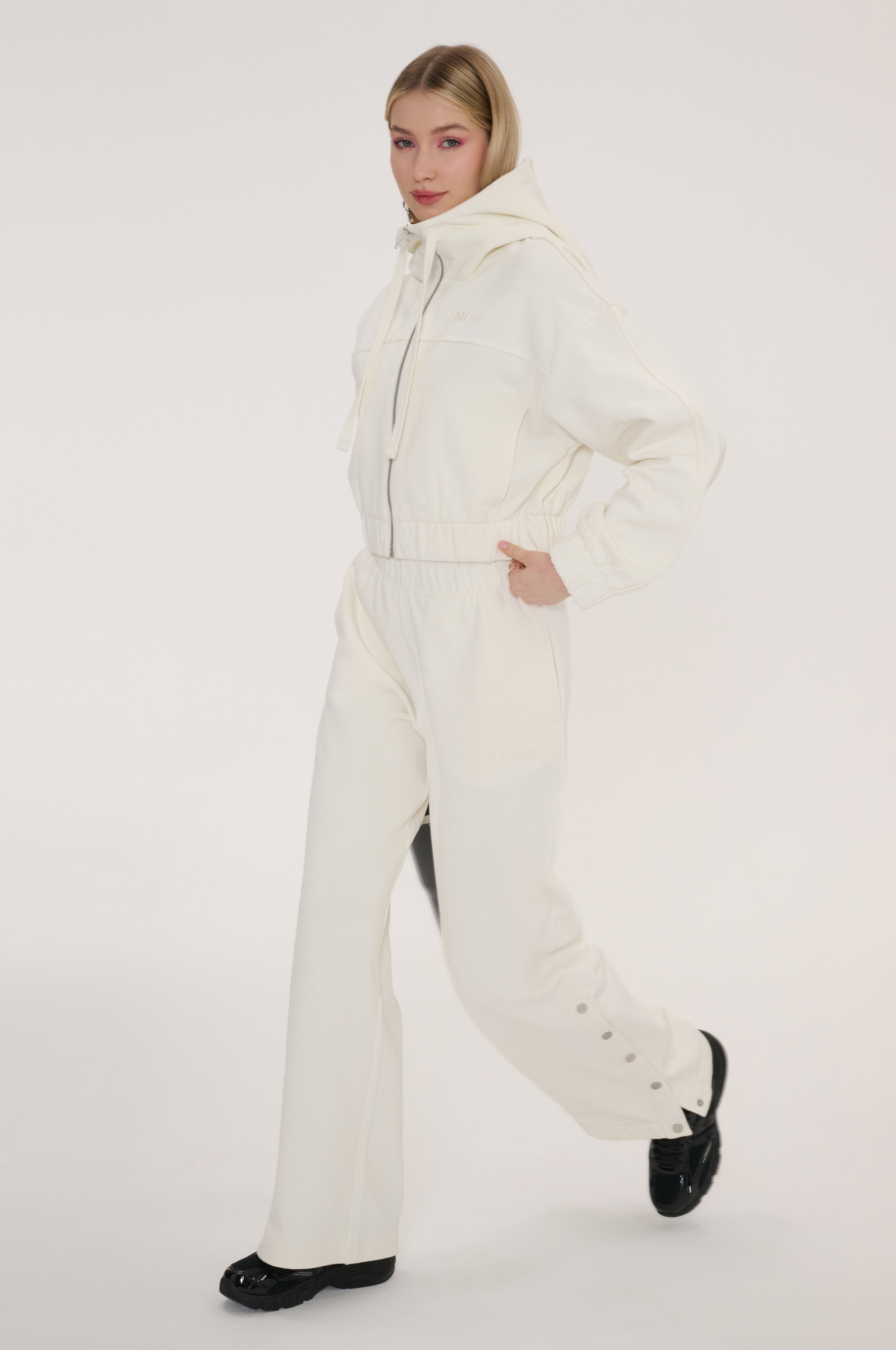 Indo Full Zip Crop Hoody