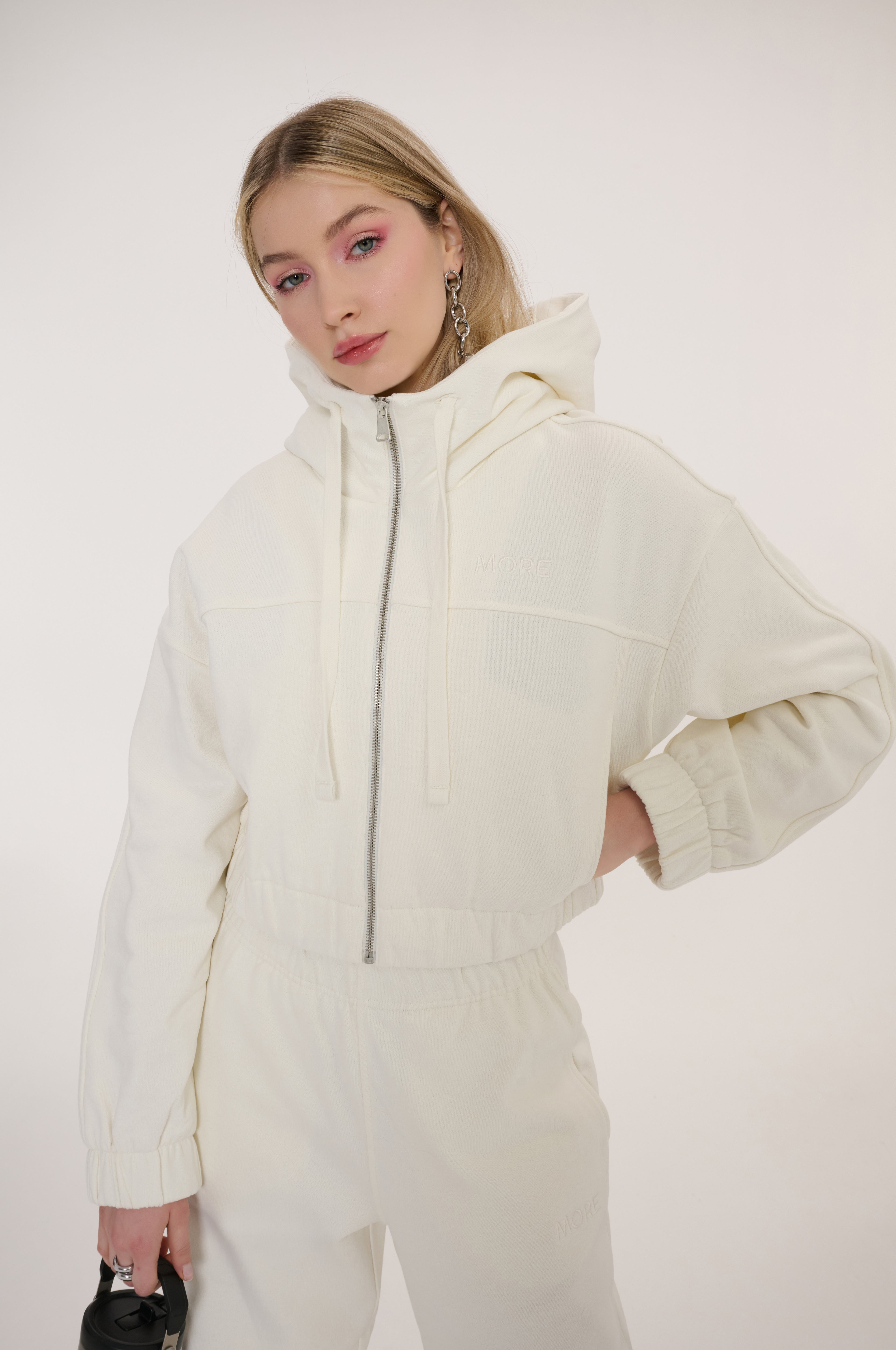 Indo Full Zip Crop Hoody