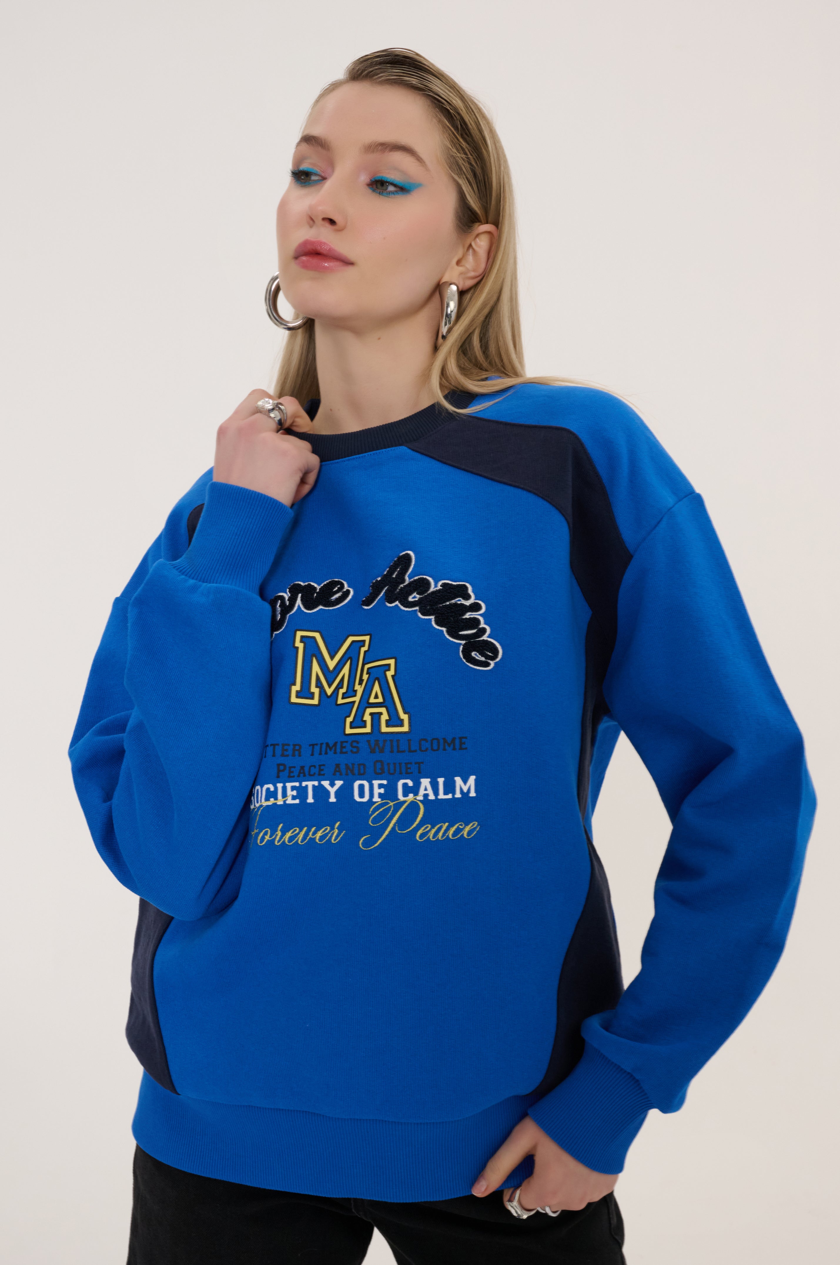 Hulk Colour Block Graphic Sweatshirt
